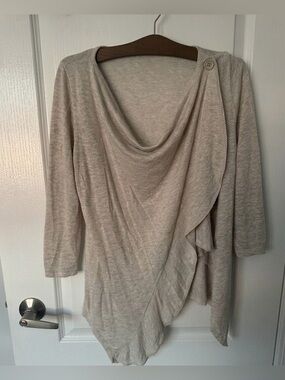 Maurices Asymmetrical Ruffle Cardigan